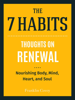 cover image of Thoughts on Renewal